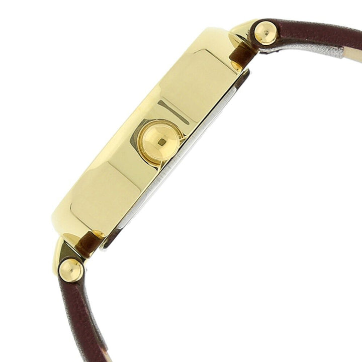 Titan Raga Viva Champagne Dial Analog Leather Strap Watch for Women NS2579YL01