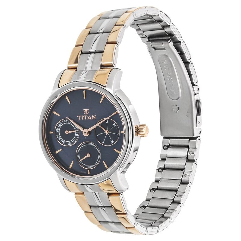 Titan Workwear Blue Dial Women Watch With Stainless Steel Strap NN2589KM02 / 2589KM02