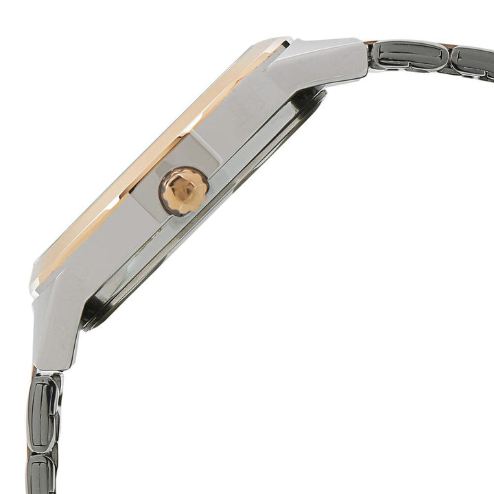 Titan Women's Elegance Moon phase Two-Tone White Dial Watch NS2590KM01