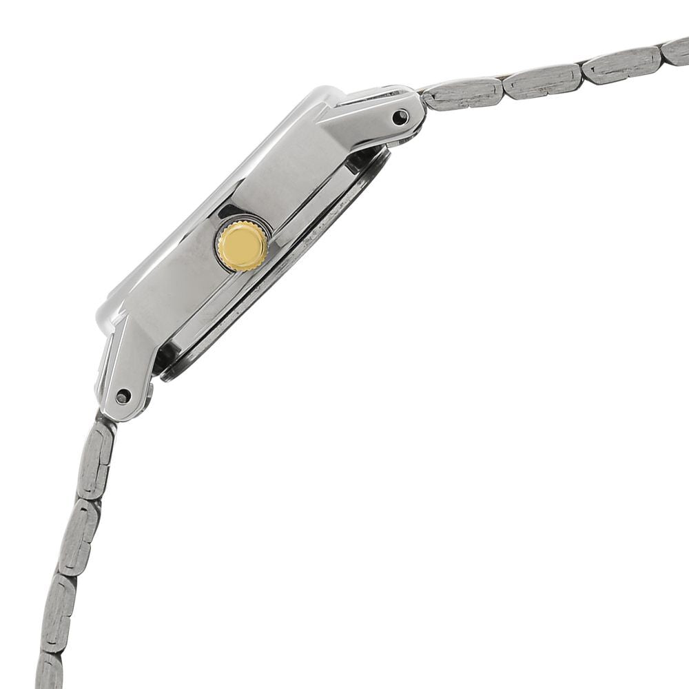 Titan Quartz Analog Champagne Dial Stainless Steel Strap Watch for Women NS2593BM01