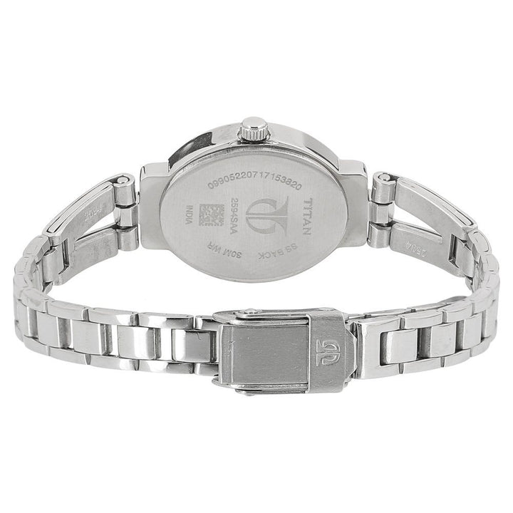 Titan Quartz Analog Silver Dial Stainless Steel Strap Watch for Women - The Watch Factory ®