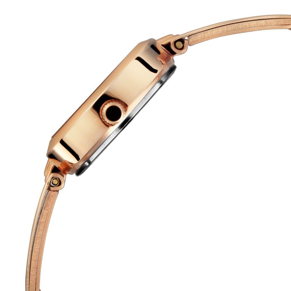 Titan Quartz Analog Silver Dial Rose Gold Metal Strap Watch For Women - The Watch Factory ®