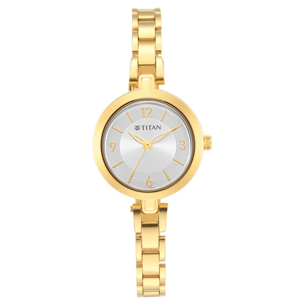 Titan Lagan Silver Dial Analog Metal Strap Watch for Women - The Watch Factory ®