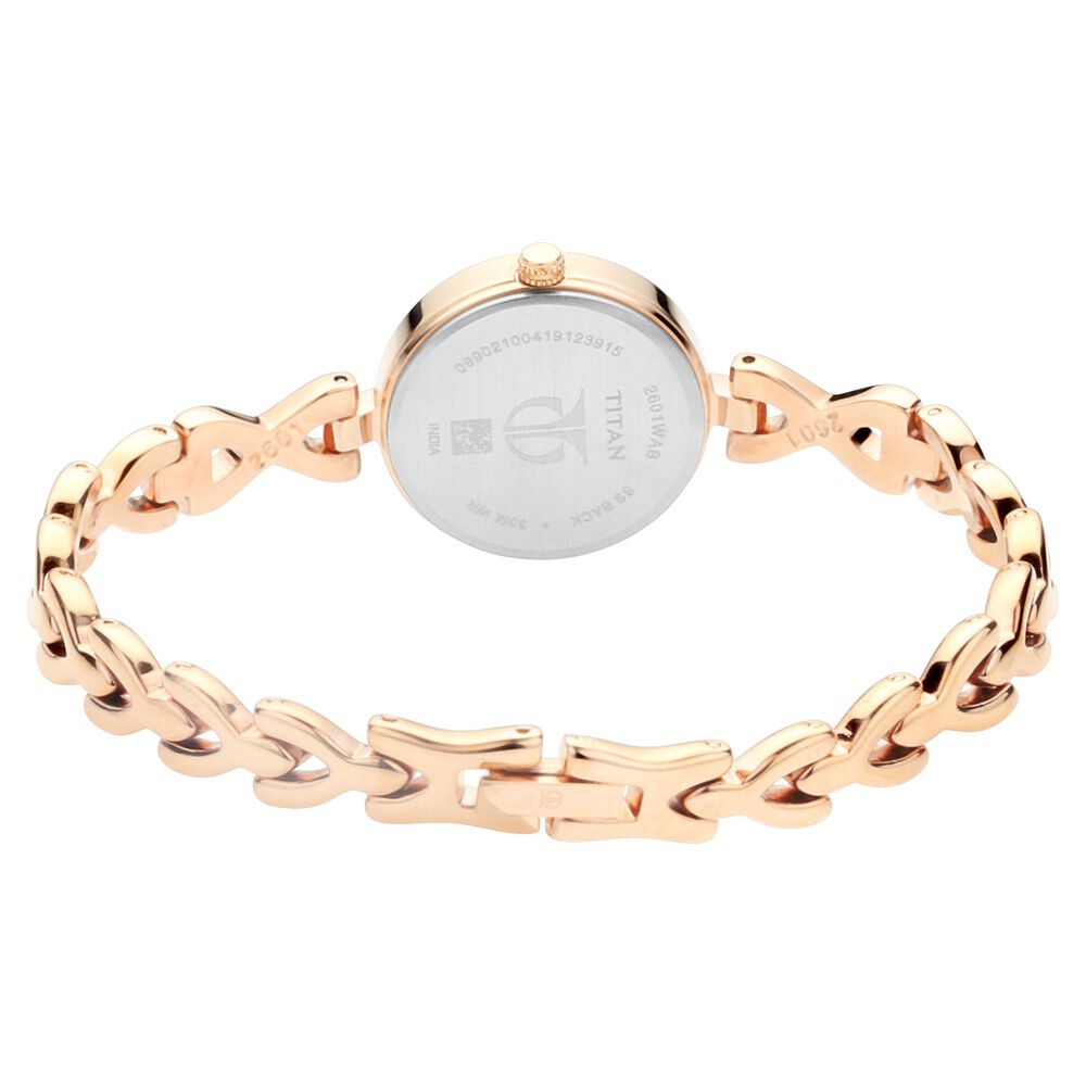 Titan Quartz Analog with Day and Date Silver Dial Metal Strap Watch for Women - The Watch Factory ®