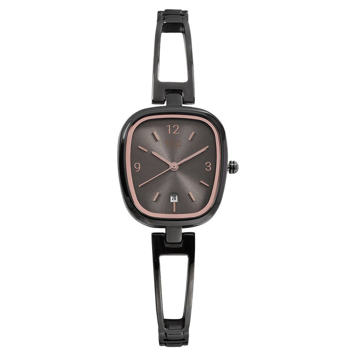 Titan Raga Viva Grey Dial Analog with Date Metal Strap watch for Women NR2604QM01
