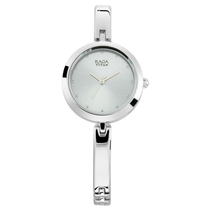 Titan Raga Viva Grey Dial Women Watch With Metal Strap NS2606SM04