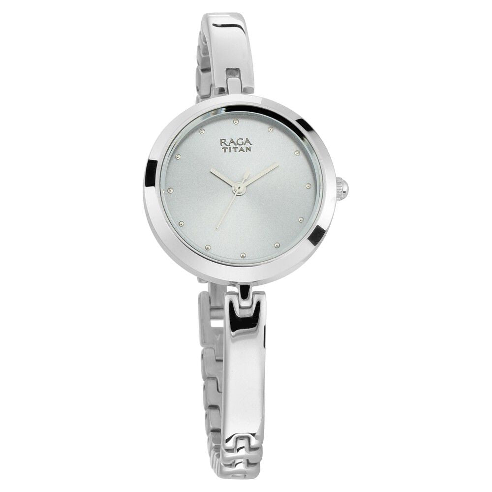 Titan Raga Viva Grey Dial Women Watch With Metal Strap NS2606SM04