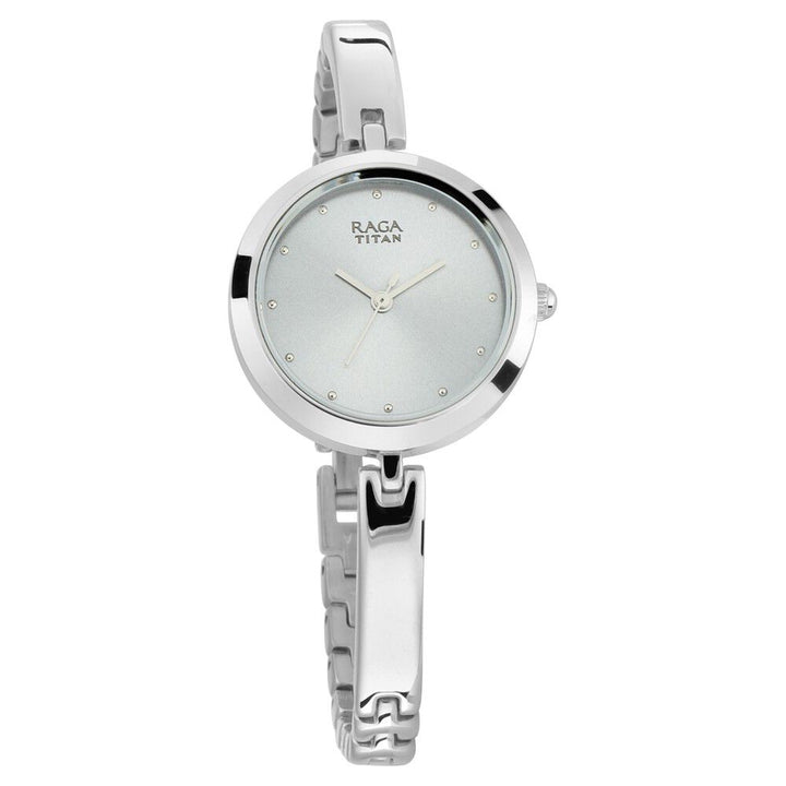 Titan Raga Viva Grey Dial Women Watch With Metal Strap NS2606SM04