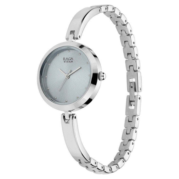 Titan Raga Viva Grey Dial Women Watch With Metal Strap NS2606SM04