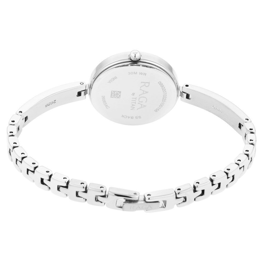 Titan Raga Viva Silver Dial Women Watch With Metal Strap NS2606SM05