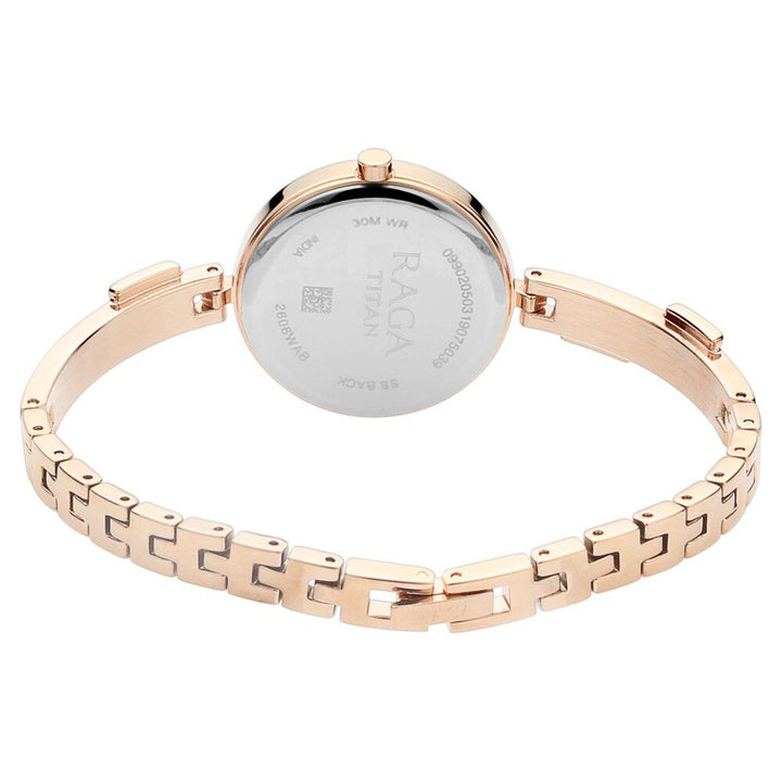 Titan Raga Viva Mother of Pearl Dial Women Watch With Metal Strap NS2606WM04