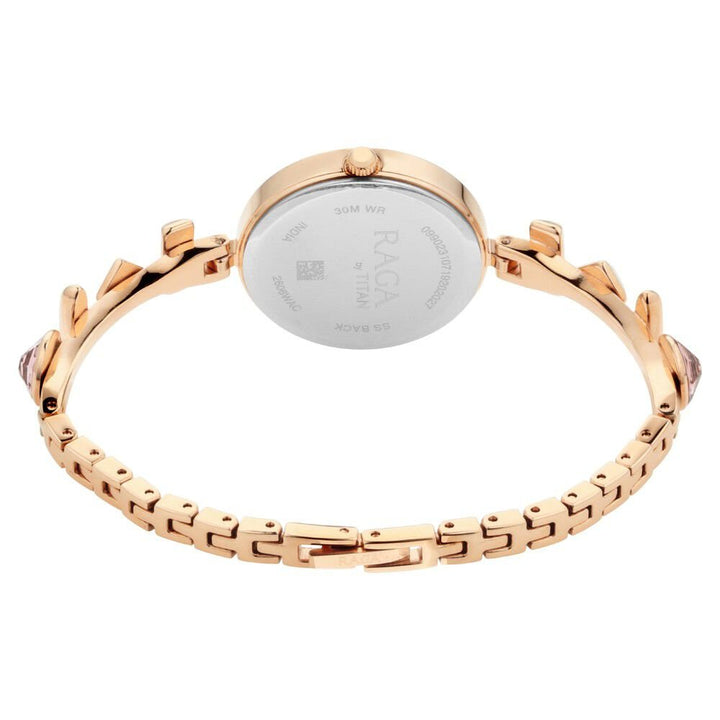 Titan Raga Facets Rose Gold Dial Women Watch With Stainless Steel Strap - The Watch Factory ®