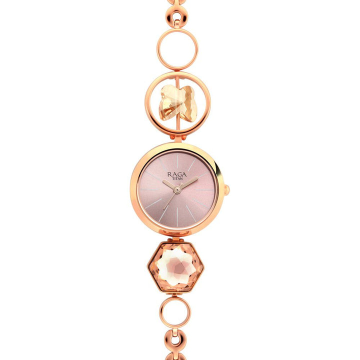 Raga Women's Grace Watch: Mother of Pearl Dial & Ornate Bracelet NS2606WM09