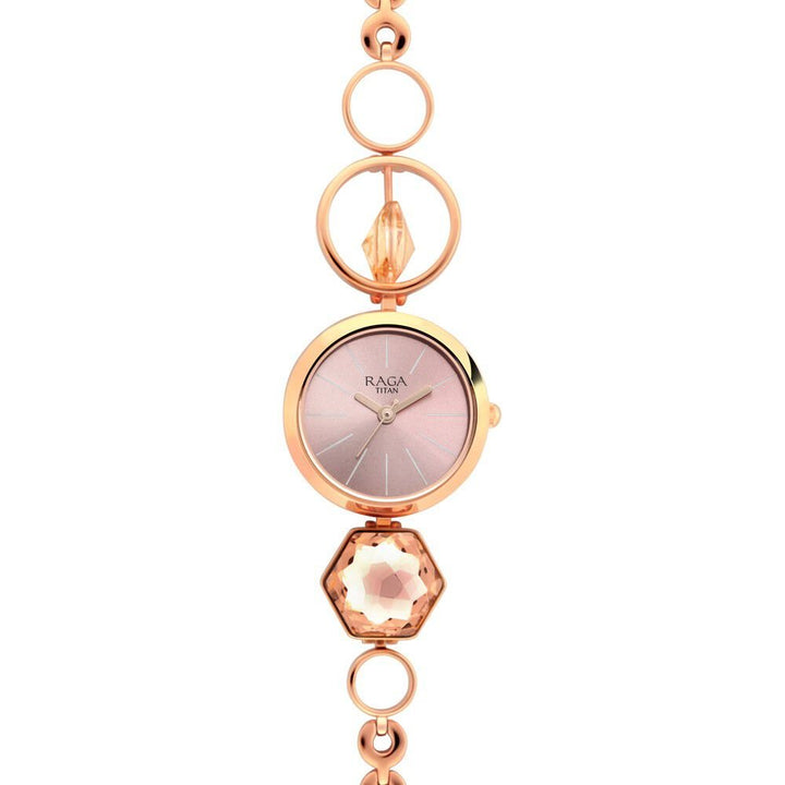 Raga Women's Grace Watch: Mother of Pearl Dial & Ornate Bracelet - The Watch Factory ®