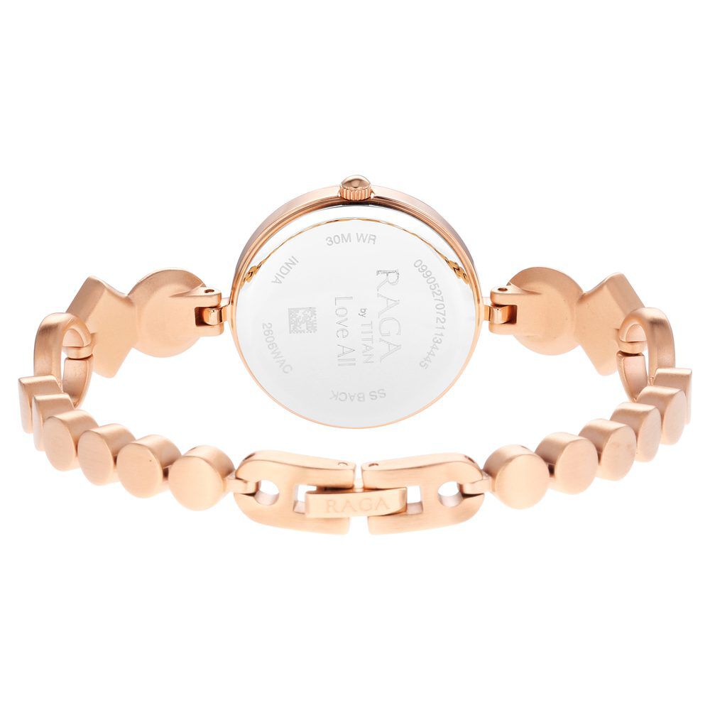 Titan Raga Love All Pink Dial Analog Metal Strap Watch for Women - The Watch Factory ®