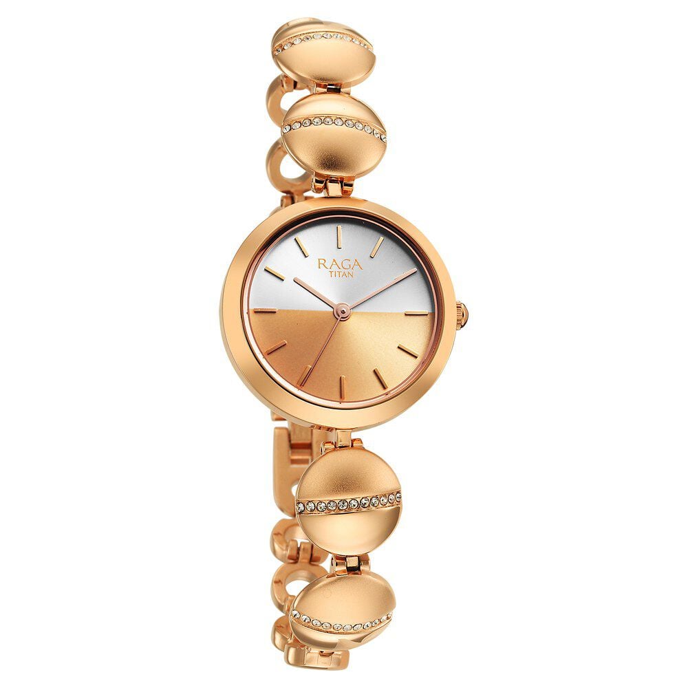 Titan Raga Delight Two Toned Dial Women Watch With Metal Strap - The Watch Factory ®