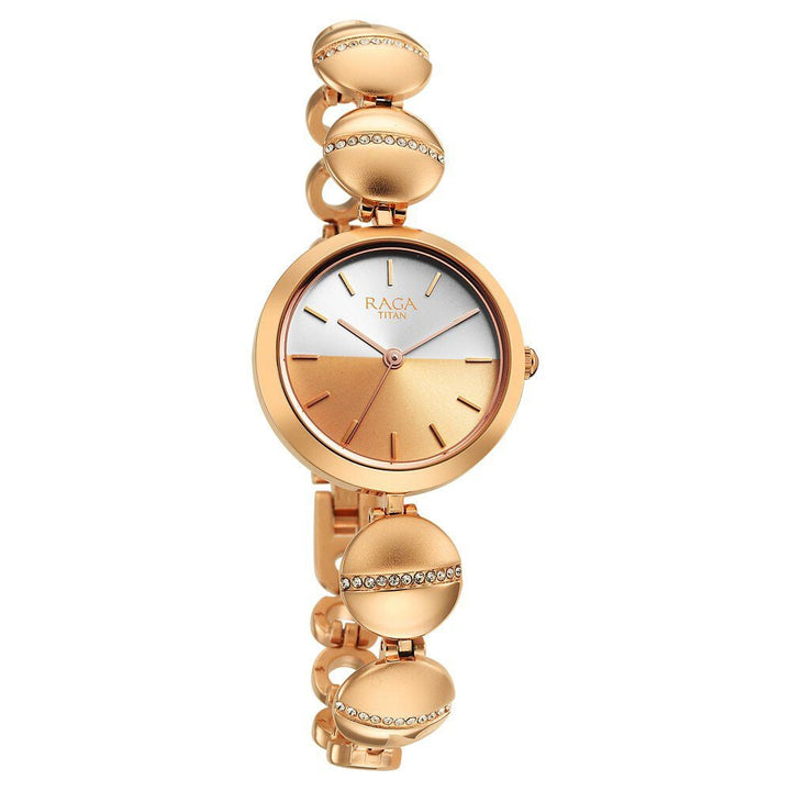 Titan Raga Delight Two Toned Dial Women Watch With Metal Strap - The Watch Factory ®