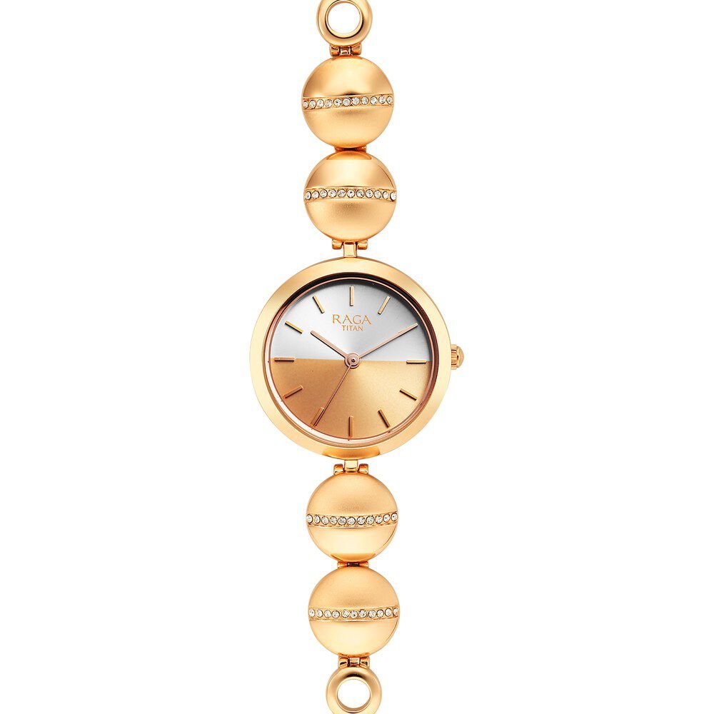 Titan Raga Delight Two Toned Dial Women Watch With Metal Strap - The Watch Factory ®