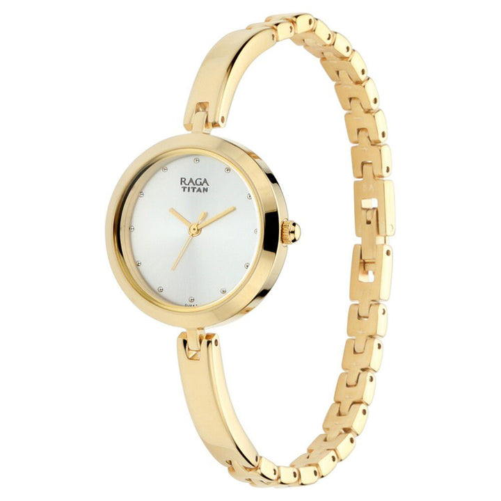 Titan Raga Viva Silver Dial Women Watch With Metal Strap - The Watch Factory ®