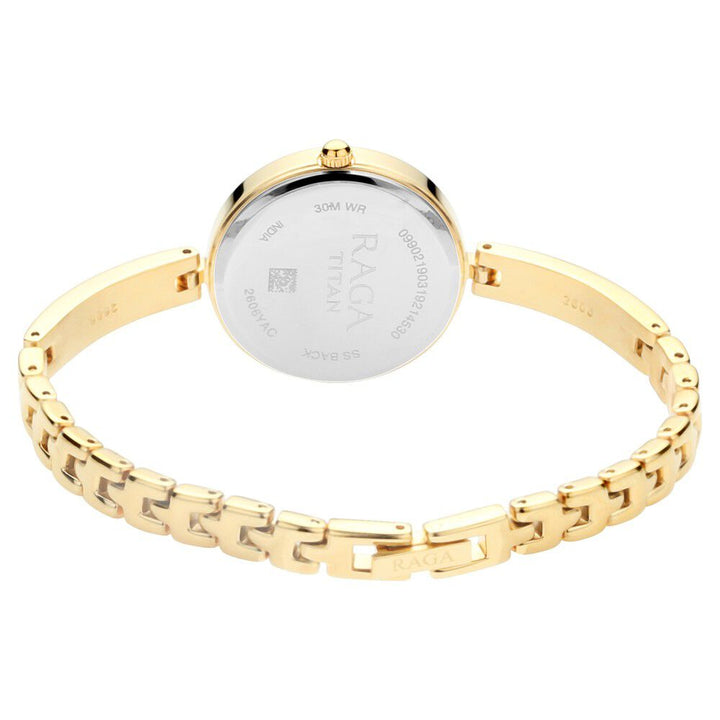 Titan Raga Viva Silver Dial Women Watch With Metal Strap NR2606YM04