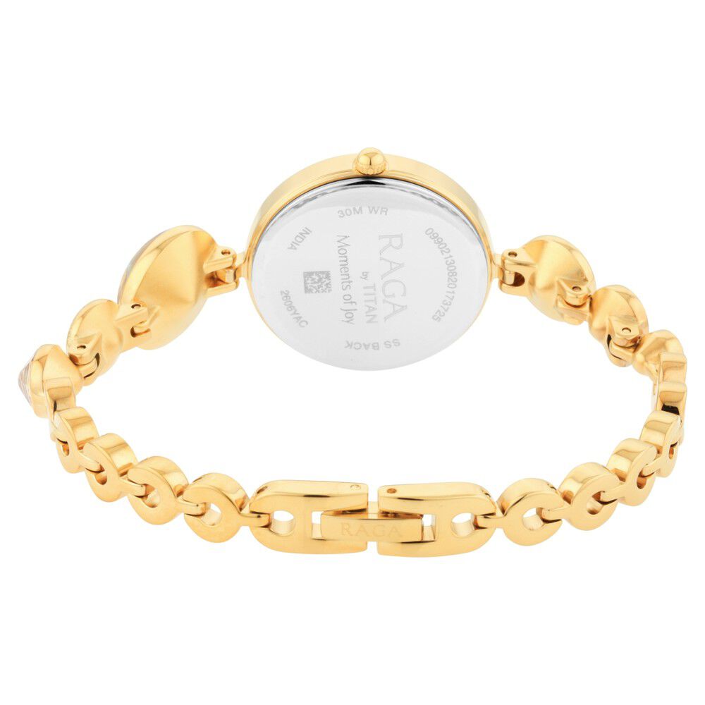 Titan Raga Moments Of Joy Mother of Pearl Dial Women Watch With Metal Strap NS2606YM07