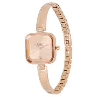 Titan Raga Viva Rose Gold Dial Metal Strap Watch NP2607WM01