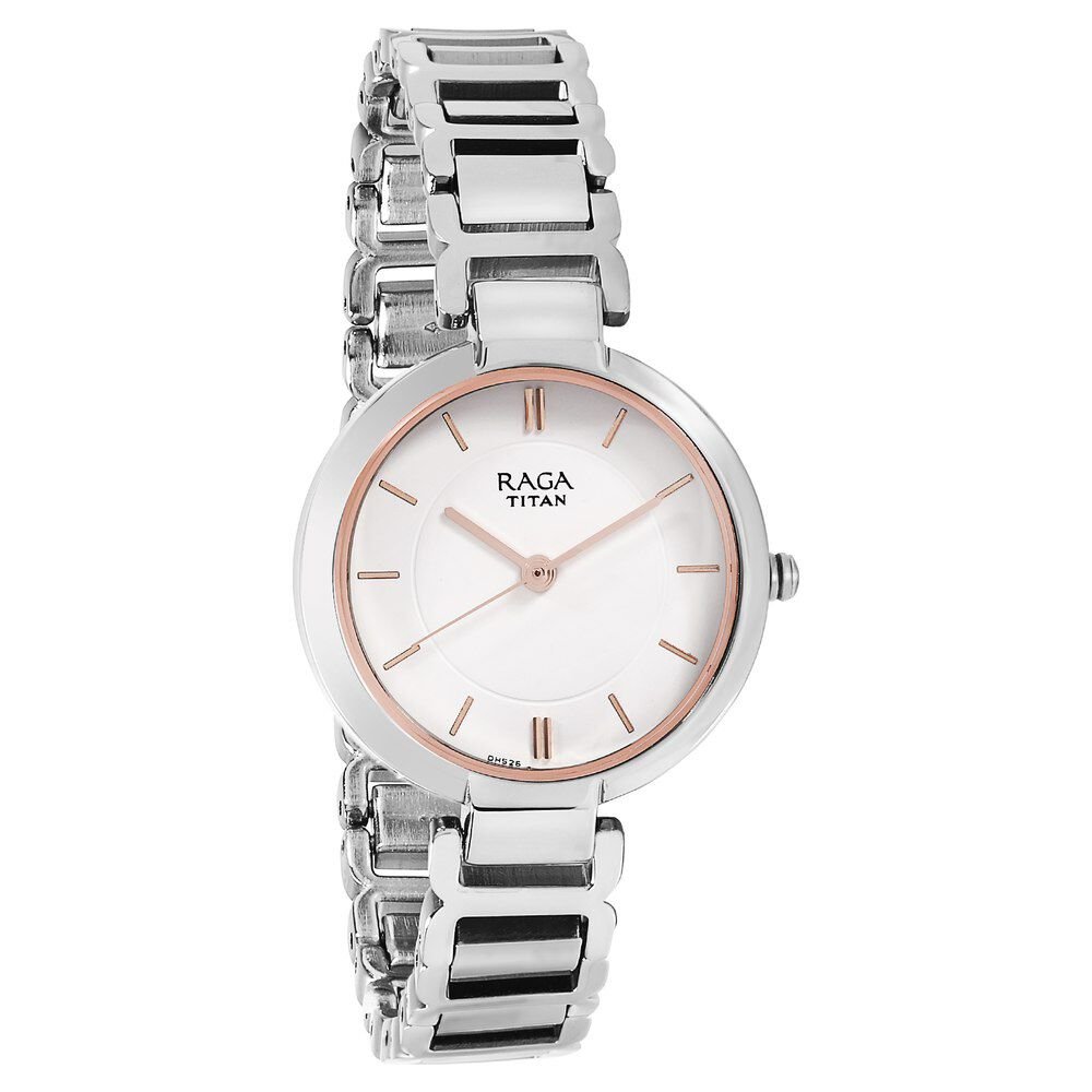 Titan Raga Viva White Dial Analog Metal Strap watch for Women - The Watch Factory ®