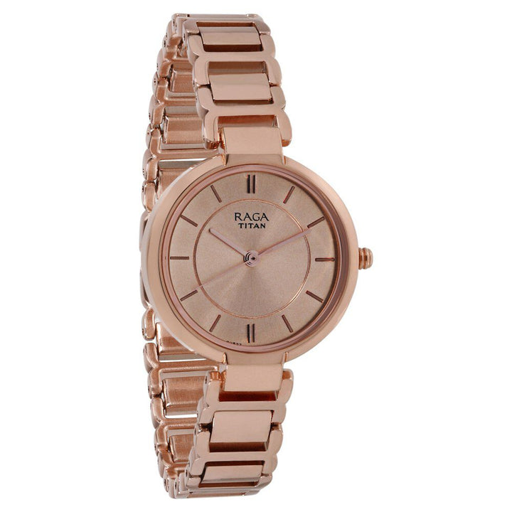 Raga Women's Sundial Gold Elegance: The Timeless Statement Watch NS2608WM01