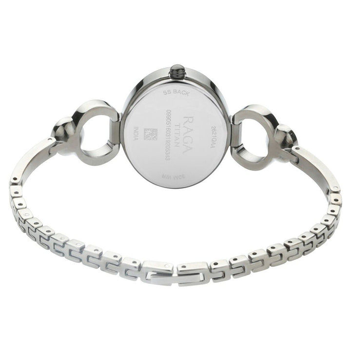 Titan Raga Viva Grey Dial Analog with Day and Date Metal Strap Watch for Women NS2621QM01