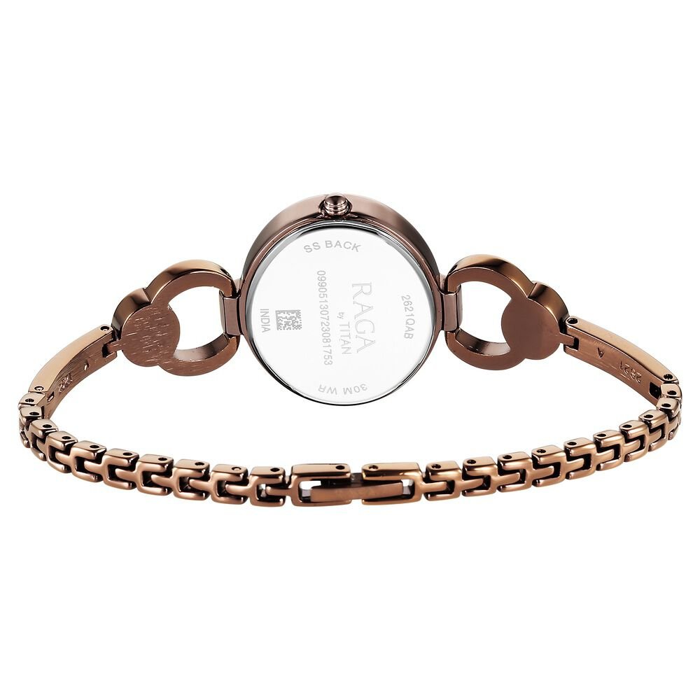 Titan Raga Viva Quartz Analog Champagne Dial Metal Strap Watch for Women - The Watch Factory ®