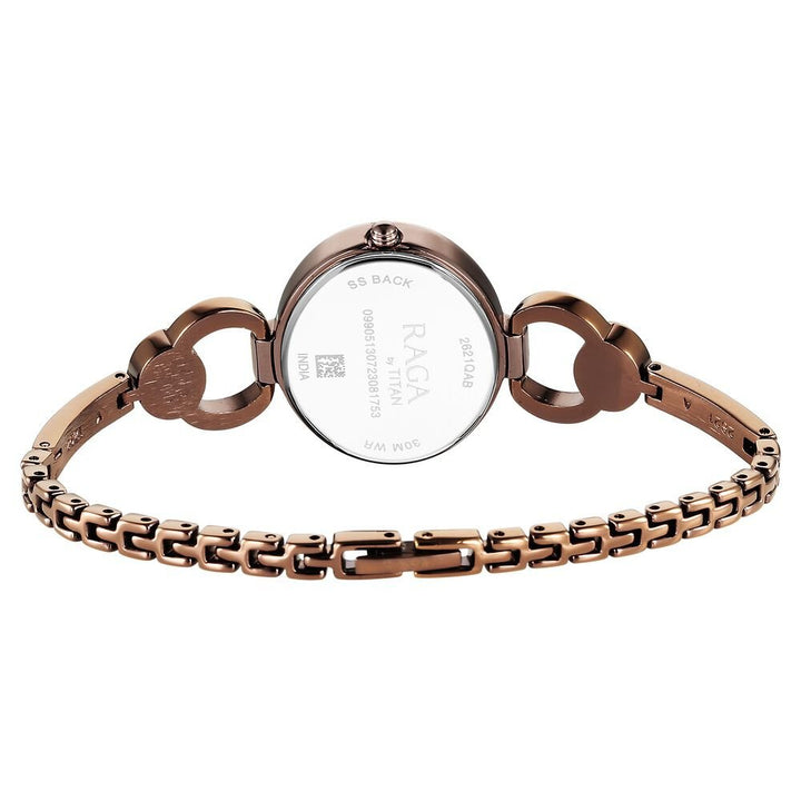 Titan Raga Viva Quartz Analog Champagne Dial Metal Strap Watch for Women - The Watch Factory ®