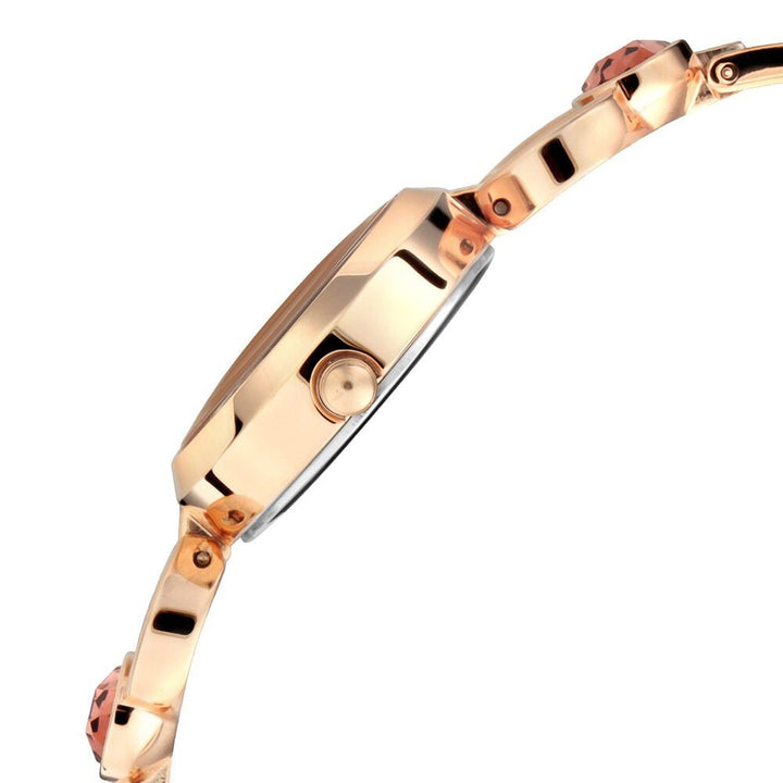 Titan Raga Viva Rose Gold Dial Analog with Day and Date Metal Strap Watch for Women NS2621WM01