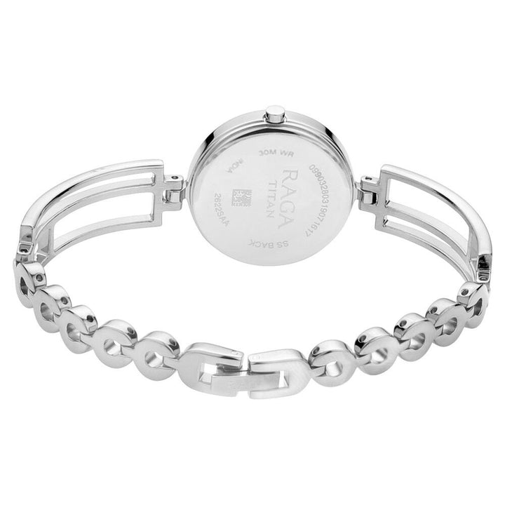 Titan Raga Viva Black Dial Analog Metal Strap Watch for Women NS2622SM01