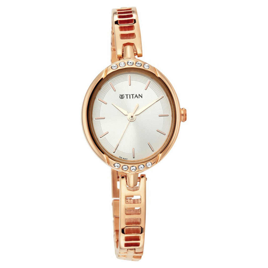 Titan 2637WM01 Champagne Dial Women&