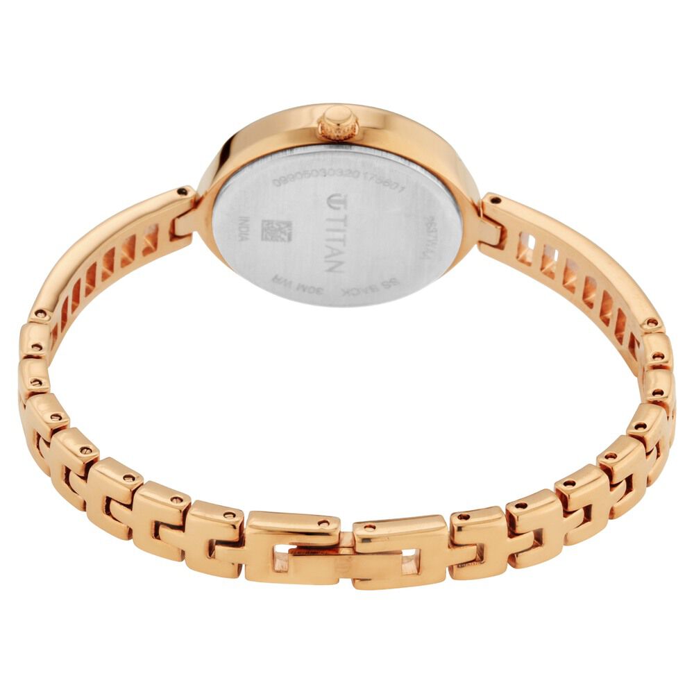 Titan Quartz Analog Silver Dial Metal Strap Watch for Women - The Watch Factory ®