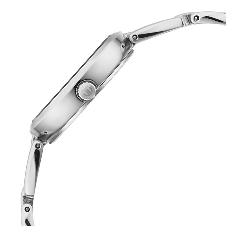 Titan Raga Viva Blue Dial Analog with Date Silver Metal Strap Watch for Women NS2642SM02