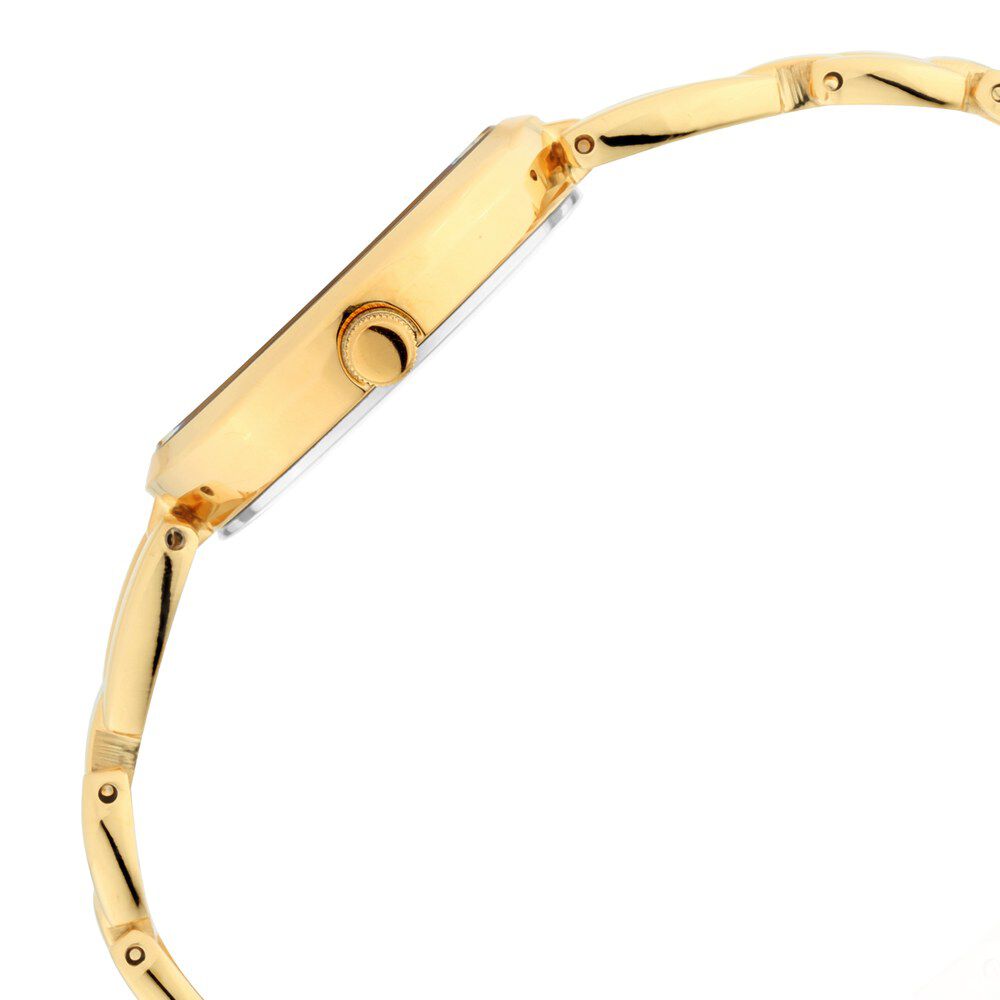 Titan Raga Viva Golden Dial Analog with Date Metal Strap Watch for Women NS2642YM01