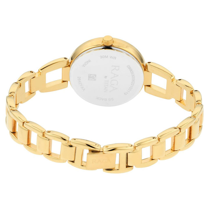 Titan Raga Viva 2642YM01 Golden Dial Women&