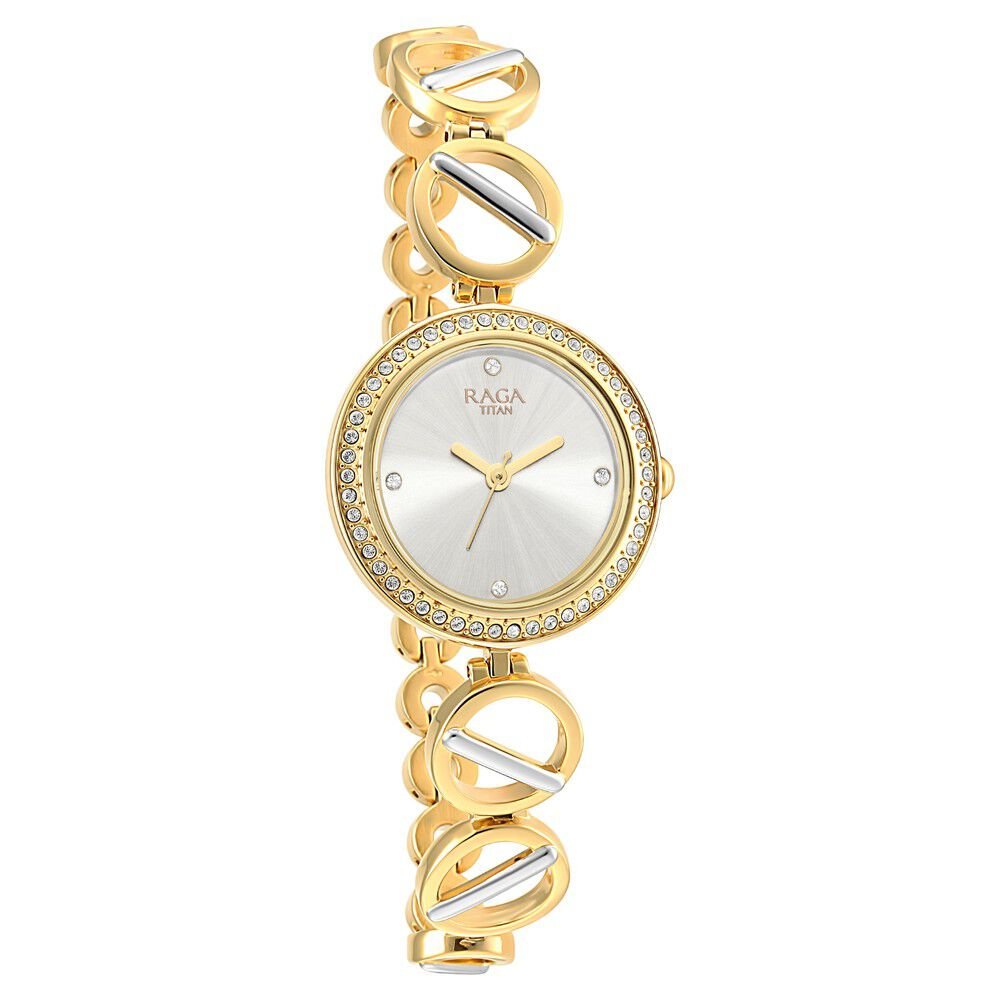 Titan Raga Viva Silver Dial Women Watch With Metal Strap - The Watch Factory ®