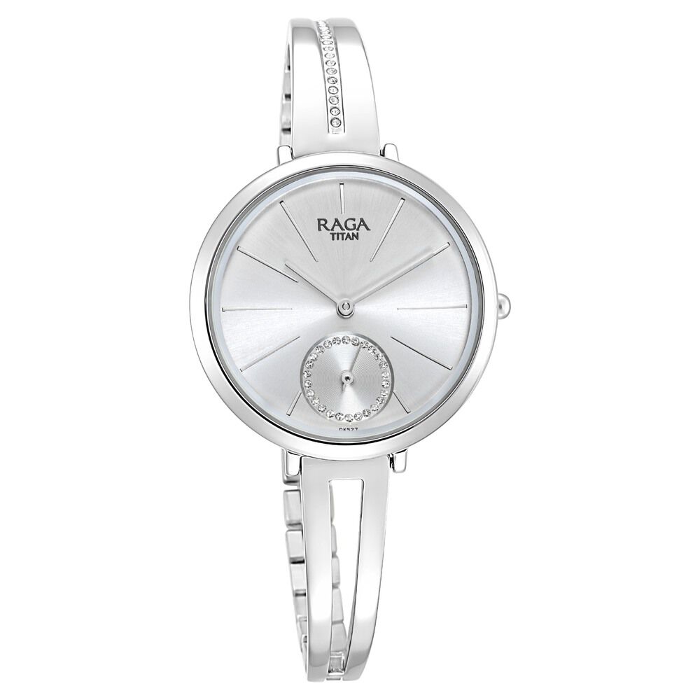 Titan Raga Viva Silver Dial Women Watch With Metal Strap NS2647SM01