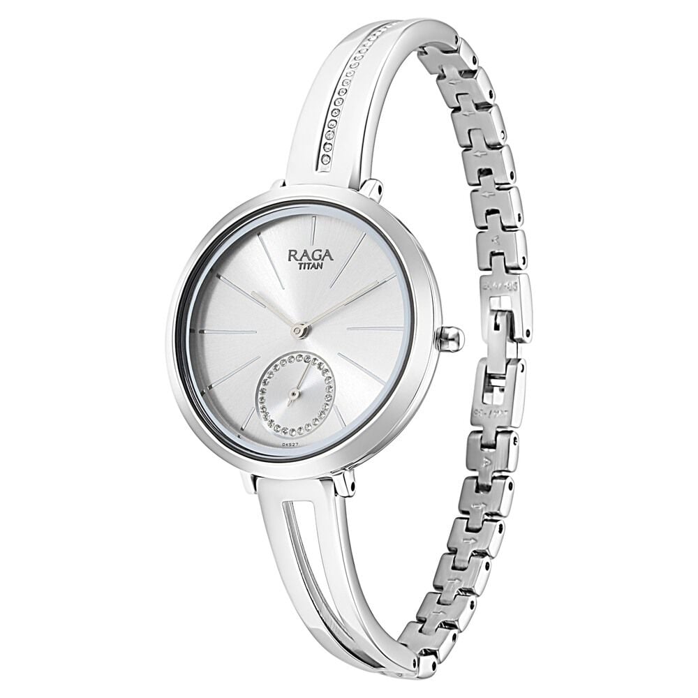 Titan Raga Viva Silver Dial Women Watch With Metal Strap NS2647SM01