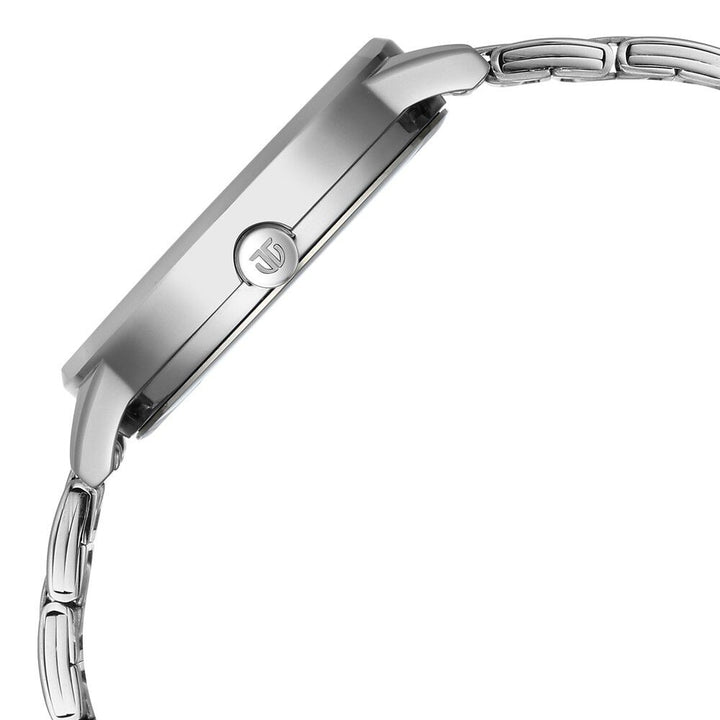 Titan Razzle Dazzle Quartz Analog with Day and Date Pink Dial Silver Stainless Steel Strap Watch For Women 2648SM13