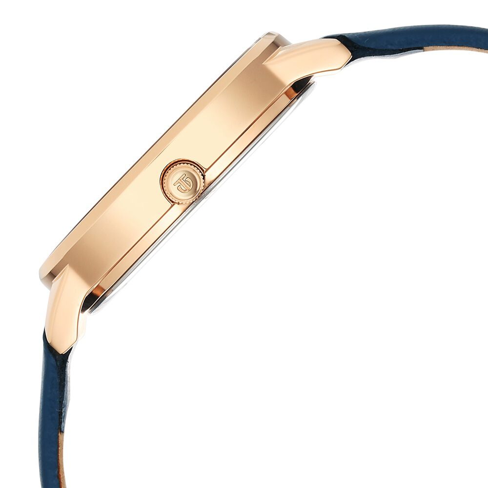 Titan Neo Quartz Analog Blue Dial Leather Strap Watch For Women