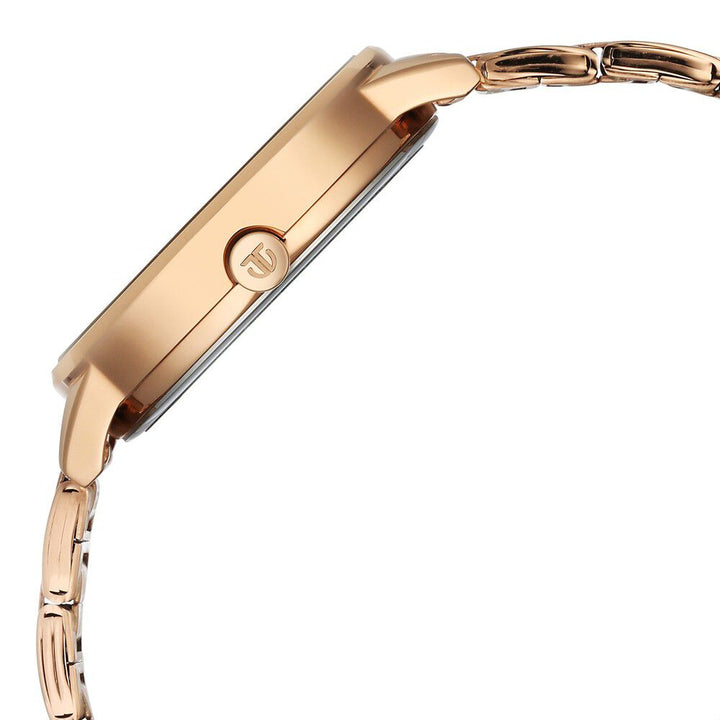 Titan Razzle Dazzle Quartz Analog with Day and Date Green Dial Rose Gold Stainless Steel Strap Watch For Women 2648WM09