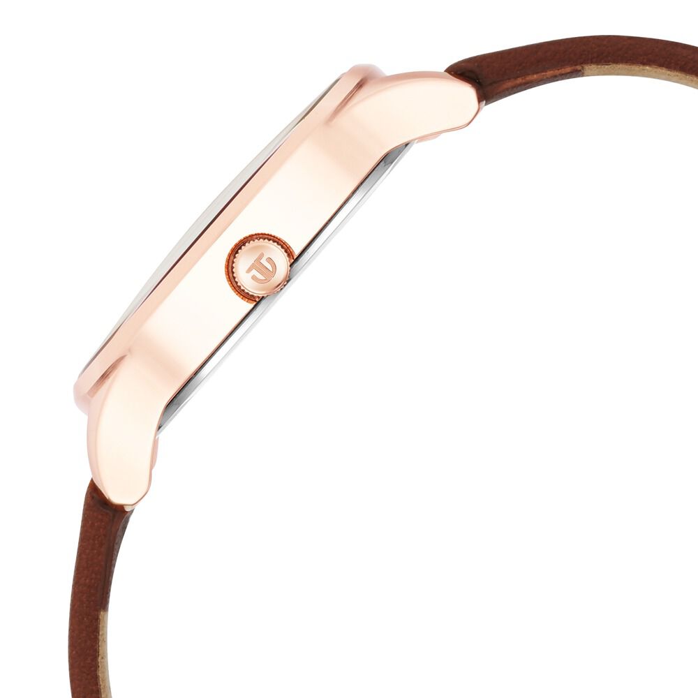 Titan Workwear Silver Dial Women Watch With Leather Strap NS2649WL01