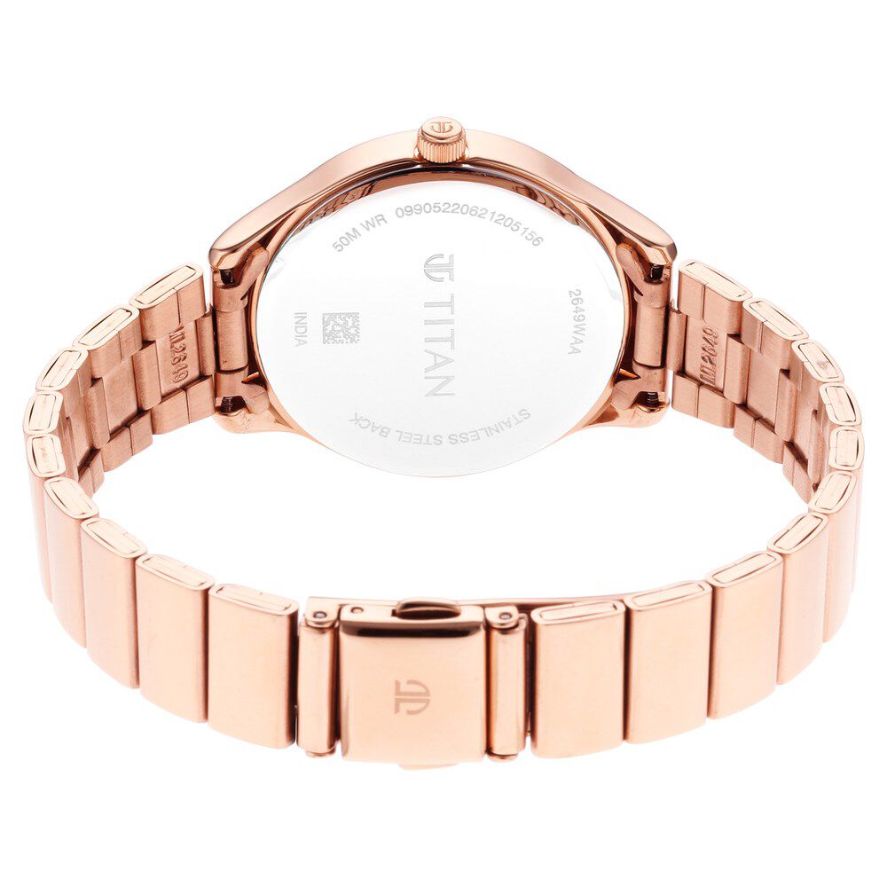 Titan Workwear Silver Dial Women Watch With Stainless Steel Strap NS2649WM01