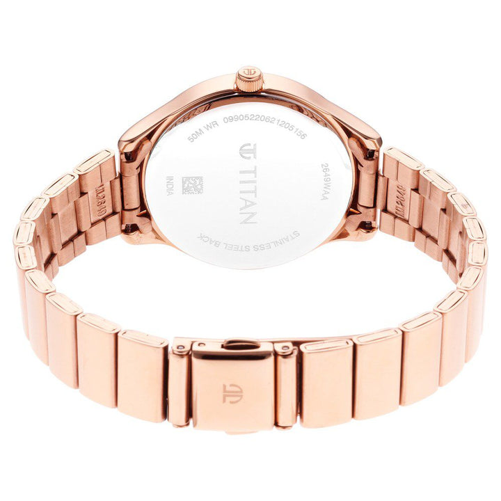 Titan Workwear Silver Dial Women Watch With Stainless Steel Strap NS2649WM01