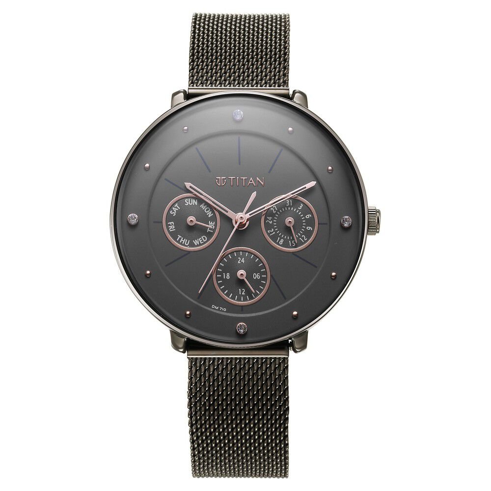 Titan Neo Grey Dial Analog Stainless Steel Strap watch for Women - The Watch Factory ®