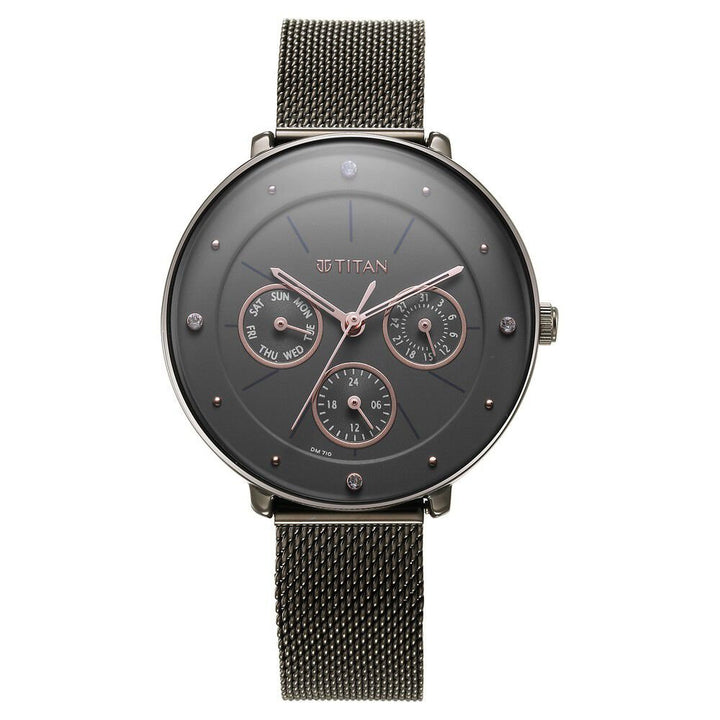 Titan Neo Grey Dial Analog Stainless Steel Strap watch for Women - The Watch Factory ®