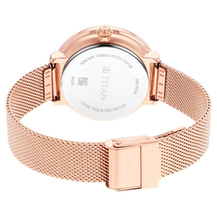 Titan Womens's Svelte Silver: Multi - Function Watch Metal Strap - The Watch Factory ®